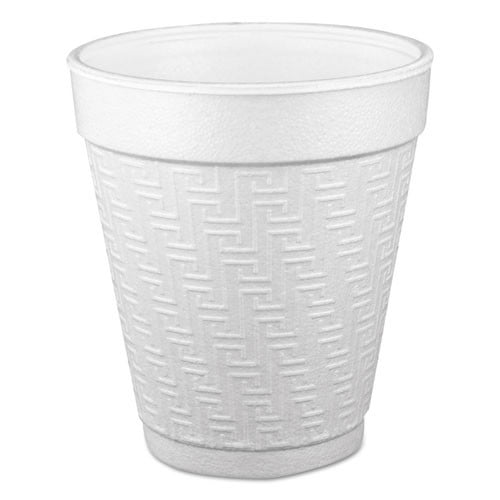 Hot Drink 10 fl oz Dart Small Foam Cups Cold 1000 / Carton White Foam