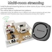 M20 Wireless Wi-Fi Audio Receiver — Multiroom Adapter with Bluetooth, AirPlay & DLNA Support, Ethernet RJ45 & IR Remote, Stream Spotify/Tidal to Existing Speakers