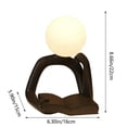 thumbnail image 3 of Reading Figure Lamp Compact Abstract Resin Reading Desk Lamp With USB Rechargeable Soft LED Night Light For Eye-Friendly Bedside Study And Travel Use Modern Minimalist Book Lover Gift, 3 of 6