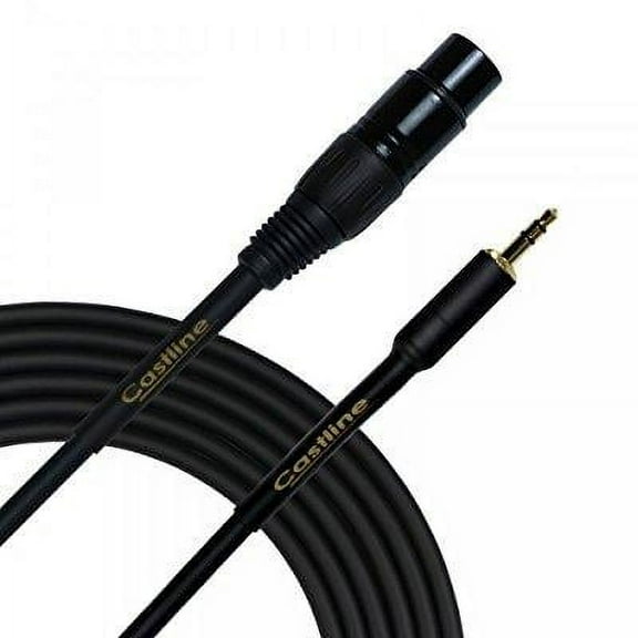 3 Ft Castline Gold XLR female to 3.5mm TRS Patch Cable Mogami Neglex 2549