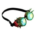 thumbnail image 4 of Spiked Retro Glasses Crystal Rainbow Steampunk Goggle Welding Style Goggle Cosplay Punk Goggle, 4 of 6