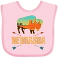 thumbnail image 3 of Inktastic Nebraska Vacation Buffalo Boys or Girls Baby Bib, 3 of 4
