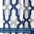 thumbnail image 5 of DriftAway Mason Thermal Blackout Grommet Window Curtains Geometric Trellis Pattern 2 Panels 108"L x 52"W Navy, 5 of 5