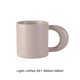 thumbnail image 5 of Yuarrent Taza de café de cerámica reutilizable para el hogar, oficina, dormitorio, bebida, té de la leche, taza de desayuno, reutilizable con asa, para Teteras Café Ligero Yuarrent HA081206-03, 5 of 6