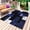 Blue, variant on Yellow Black Outdoor Rug for Patio/Deck/Porch, Non-Slip Large Area Rug 4 x 6 Ft, Modern Abstract Art Botanical Indoor Outdoor Rugs Washable Area Rugs, Reversible Camping Rug Carpet Runner