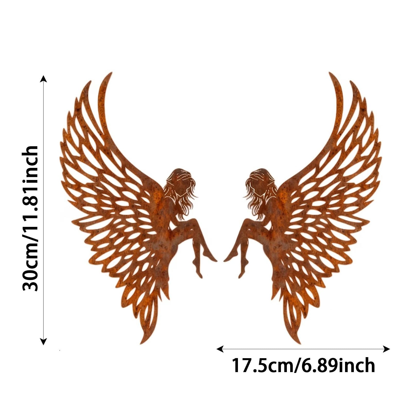 Angel Wings Flowerpot Decoration - Garden Wing Sculpture Planter Outdoor Patio Art With Finish For Yard And Home,Ideal for Gardeners and Homeowners