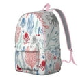 thumbnail image 2 of Waterproof School Backpack with Colorful Japanese-Style Octopus & Nautical Sea Creatures, Lightweight Durable Bookbag Featuring Tentacles, Coral, Pirate Octopus, and Tropical Ocean Life Design, 2 of 5