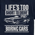thumbnail image 3 of Instant Message - Lifes Too Short Boring Cars - Men's Short Sleeve Graphic T-Shirt, 3 of 6