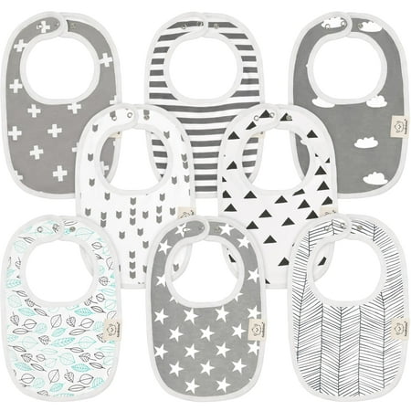 

KeaBabies Organic Baby Bibs Baby Drool Bibs for Boys & Girls (Grayscape)