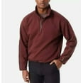 thumbnail image 3 of Bass Outdoor Men Regular fit Long Sleeve Quarter zip Sweatshirt Medium Brown, 3 of 4