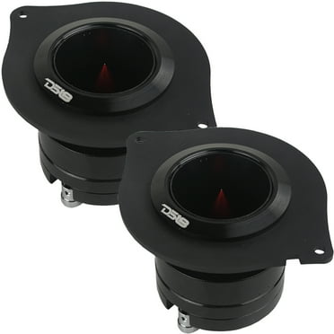 DS18 PRO-TW820 1" Aluminum Super Bullet Tweeters Pair & 2 Spacer Adapter Rings for 2016-2019 Jeep/Chrylser/Dodge