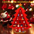 thumbnail image 2 of Árbol de Navidad de madera DIY para mesa de escritorio con accesorios decorativos, decoración de mesa hecha a mano, juguete de regalo DIY Vhermosa FLD-3520, 2 of 3
