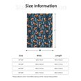 thumbnail image 3 of Throw Blanket for Couch Sofa and Bed, cute fall fox Super Soft Plush Throw Blanket, Fuzzy Cuteness Comfy Warm Washable Flannel Blanket & Throws for All Season 40"x30", 3 of 7
