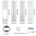 thumbnail image 2 of Kit de aire acondicionado portátil para ventanas FFXWTSF con manguera de 15 cm, 2 of 7