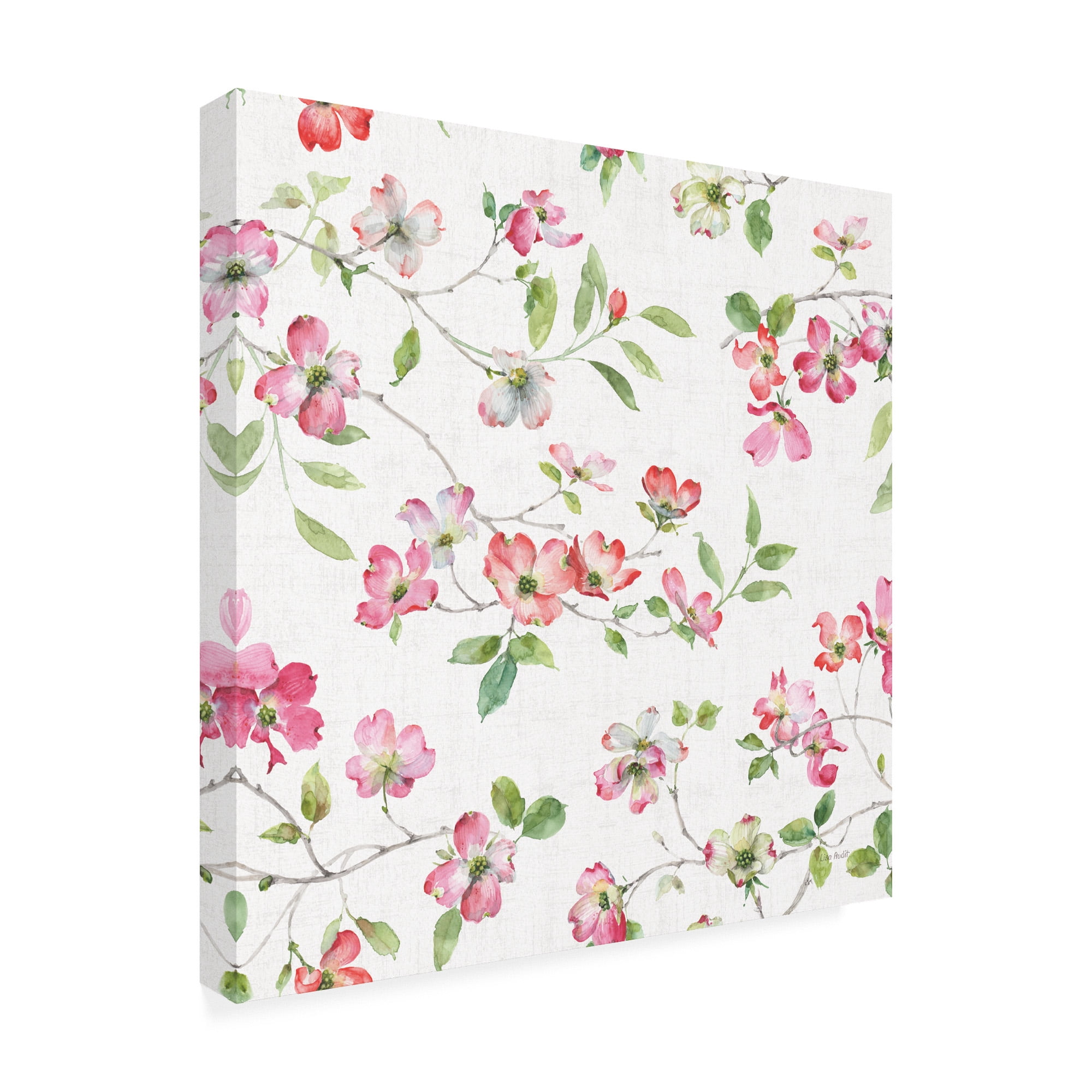 Trademark Fine Art 'Dogwood Garden Step 01' Canvas Art by Lisa Audit
