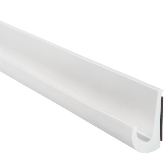 Trim-Lok Drip Rail DRW-10 Use With Truck/Car/RV Or Boat To Channel Off Water; White; PVC; Flexible; J-Design; With Acrylic Foam Tape With Peel-Off Liner
