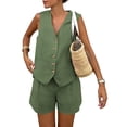 thumbnail image 1 of Conjunto de Verano para Mujer PRETTYGARDEN de 2 Piezas sin Mangas XL, 1 of 7