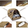 thumbnail image 5 of SPEKSEE Retro Canvas & Leather Laptop Backpack, Unisex 16 Inch Computer Bag for Work Travel & University, Vintage Style Rucksack, 5 of 7