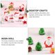 thumbnail image 4 of 10pcs adornos navideños en miniatura Santa Claus y muñeco de nieve artesanías de resina, 4 of 8