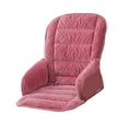thumbnail image 2 of Cojín de asiento y respaldo de felpa para silla de escritorio con banda de fijación, cómodo y agradable para la piel, 45 x 48 x 55 cm, para accesorios Estilo L, 2 of 8