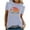 Gray, variant on Fesfesfes Activewear for Women T-Shirt Fashion Short Sleeve Round Neck Printing Casual Blouse T-Shirt Tops Shirt Tshirts Shirts for Women Graphic 10(XL)