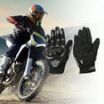 thumbnail image 2 of Unique Bargains M Motorcycle Gloves Breathable Full Finger Gloves Nylon Outdoor Gloves Black Gray 1 Pair, 2 of 6