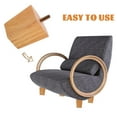 thumbnail image 2 of 4pcs Wooden Furniture Legs Cube Couch Legs Coffee Table Dresser Replacement Legs, 2 of 8