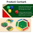 thumbnail image 5 of Shut The Box Game: 2-6 Player Wooden Board Math Game with 2-12 Dice | Educational Family Night Entertainment | Classic Pub Style | Funny Family Board Games (Colorful-Round 4 Players), 5 of 6