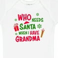thumbnail image 4 of Inktastic Who Needs Santa when I Have Grandma Boys or Girls Baby Bodysuit, 4 of 5