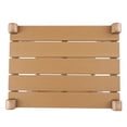 thumbnail image 6 of Costaelm 36'' Modern Adirondack Square Outdoor Side Table, All Weather Use Double Layer Patio Side Table, Teak, 6 of 14