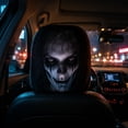 thumbnail image 5 of Ghost Face Headrest Covers For Cars, Dark Creepy Horror Graphic Elastic Head Rest Cover, Perfect Halloween Holiday Car Decoration (1PCS), 5 of 6