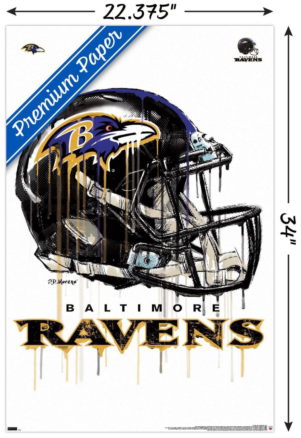 NFL Baltimore Ravens - Casque anti-goutte 20