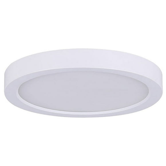 CANARM LED-SM7DL-WT-C LTD 7" LED Round Disk Light, Surface Mounted, Line Volt Without Driver, Painted White with Acrylic Lens, 7"