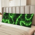 thumbnail image 6 of KLL Ultra Soft Microfiber Body Pillow Cover/Pillowcases 20"x54" with Hidden Zipper Closure-Green Lightning, 6 of 8