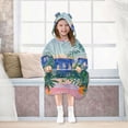 thumbnail image 7 of FORMRS Wearable Blanket Hoodie with Sleeves for Kids Cozy Flannel Sweatshirt, Boat Seaside, 7 of 7