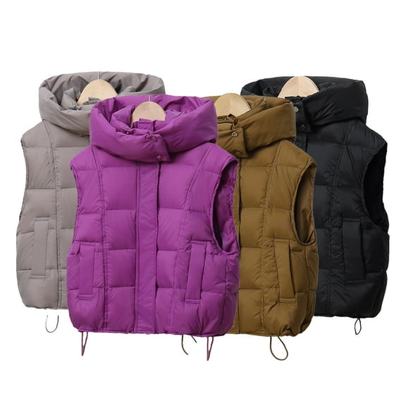 Esaierr 3-10 Years Down Puffer Vest Jacket for Toddler Kids,Fall Winter Down Waistcoat Outwear,Sleeveless Warm Coats Jacket