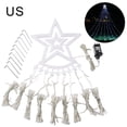 thumbnail image 4 of Star Light String Yard IP65 Decoración de la cascada impermeable Decoración LED Lámpara LED DIY Indoor Hogar Night Lighting para la decoración de fiesta Luz Frío EE. UU. Speravity HA011618-02B, 4 of 7