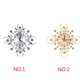 thumbnail image 5 of Flor de diamantes de imitación Reloj de pared Metal Floral Cristal Restaurante Bar Hogar Cafetería Decoración Reloj Sweethay JJ15761-01, 5 of 6