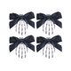 thumbnail image 1 of 4 unids Halloween Bowknot Skeleton Glaw Clips de cabello Pein Barrettes Pelo Bow Toaddress, 1 of 7
