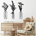 thumbnail image 3 of Self-Adhesive Mirror Acrylic Wall Decals, 3D Vase Floral Stickers for Living Room Kitchen Decor, Removable Metallic Peel and Stick Art for Home Interior Walls, 3 of 5