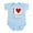 Sky Blue, variant on CafePress - I_Love_House Body Suit - Baby Light Bodysuit, Size Newborn - 24 Months
