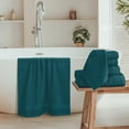 thumbnail image 3 of MALLONI HOME 8 Piece Towel Set 100% Ring Spun Cotton, 2 Bath Towels 27x54, 2 Hand Towels 16x28 and 4 Washcloths 13x13 - Ultra Soft Highly Absorbent Machine Washable Hotel Spa Quality - Teal, 3 of 7