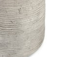 thumbnail image 4 of BenJara Bilo 23 Inch Round Concrete Outdoor Side Table, Hollow Drum Shape, Gray, 4 of 5