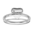 thumbnail image 5 of 925 Sterling Silver & Real 14kt Butterfly Stackable Expressions Diamond Ring Size: 8; for Adults and Teens; for Women and Men, 5 of 6