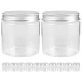thumbnail image 1 of 12Pcs Small Mason Jars with Airtight Lid Clear Canning Jar Reusable Small Jams Jars, 1 of 5
