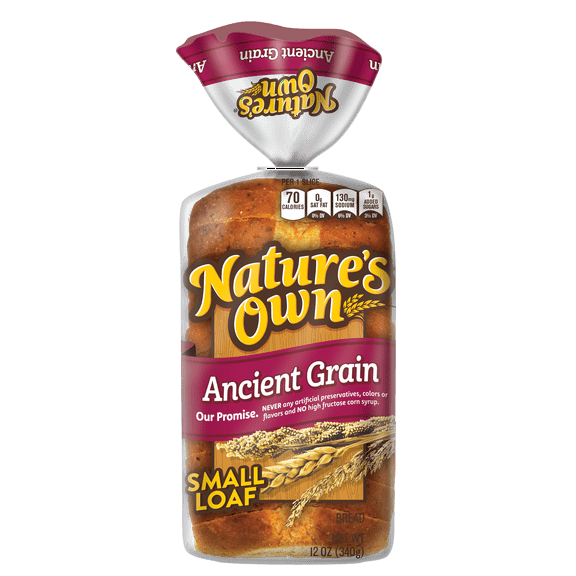 Nature's Own Ancient Grain, Half Loaf, Sliced Bread, 12 oz Loaf