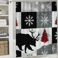 thumbnail image 6 of Orinice Bear Deer Snowflakes Bathroom Decor Set with Hooks, Colorful Luxurious Graphic Print Polyester Fabric Shower Curtain, 100% Waterproof Shower Curtain Set for Bathroom Decoration 36x72, 6 of 7