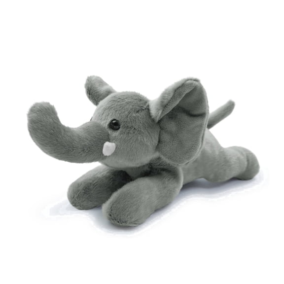 Just qunseen 8'' Elephant Plush Toy Soft Stuffed Animal Interactive Educational Doll Gift for Kids