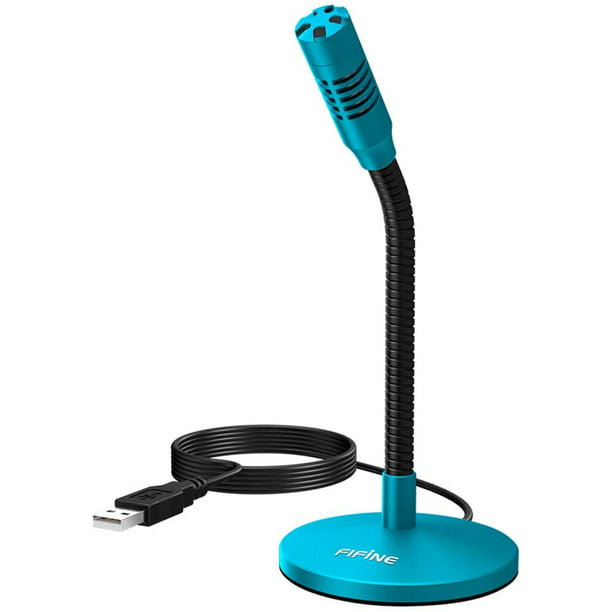  FIFINE Mini Gooseneck USB Microphone for Dictation and  Recording,Desktop Microphone for Computer Laptop PC.Plug and Play Great for  Skype,,Gaming, Streaming,Voiceover,Discord and Tutorials-K050 :  Musical Instruments