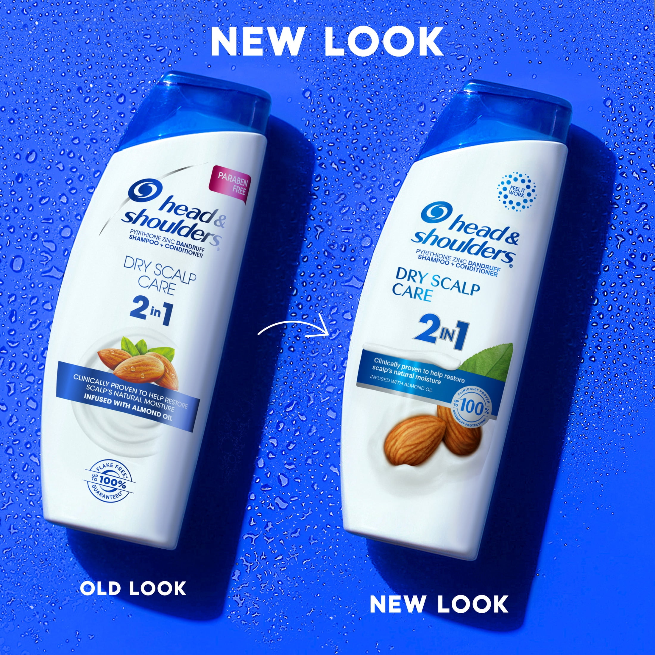 (6 pack) Head and Shoulders 2 in 1 Dandruff Shampoo and Conditioner, Dry Scalp Care, 8.45 oz
